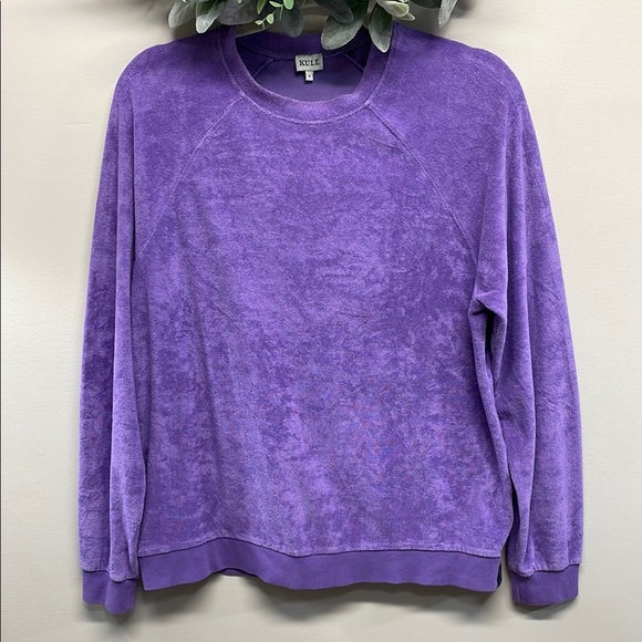 KULE The Terry Franny Pullover Crewneck Raglan Long Sleeve Sweatshirt S - Picture 1 of 15